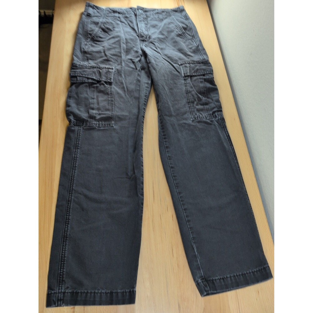 Levis XX Cargo Straight Men's Pants Fit 30x30.5 Black Cotton Canvas Utility